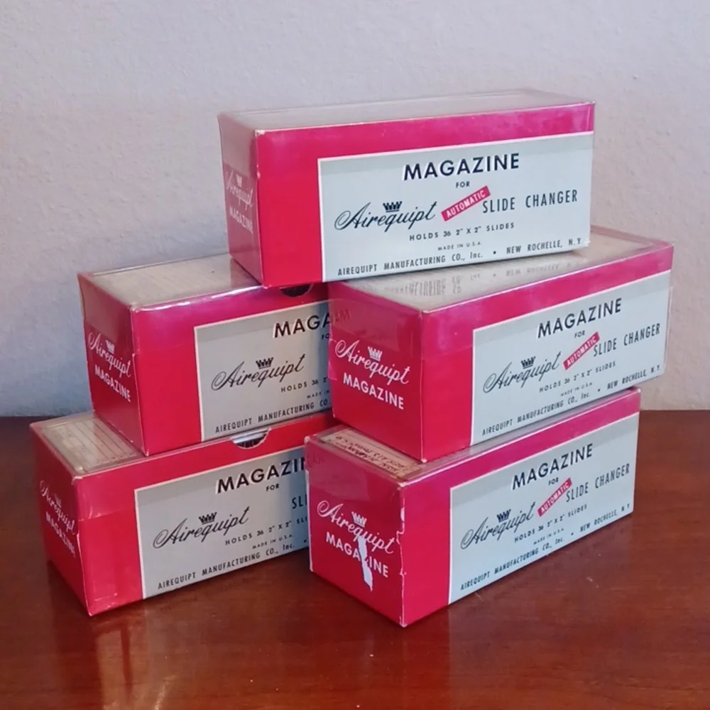 Vintage Airequipt Slide Changer Magazine - Bundle of 5
